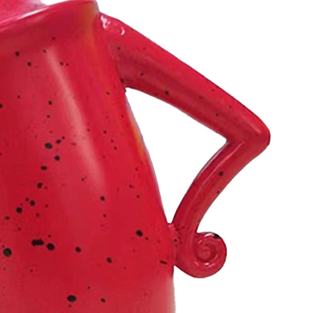 Storage Canister Resin Multifunctional Stylish Food Storage Jar Home Decoration for Jewelry Coffee Red S