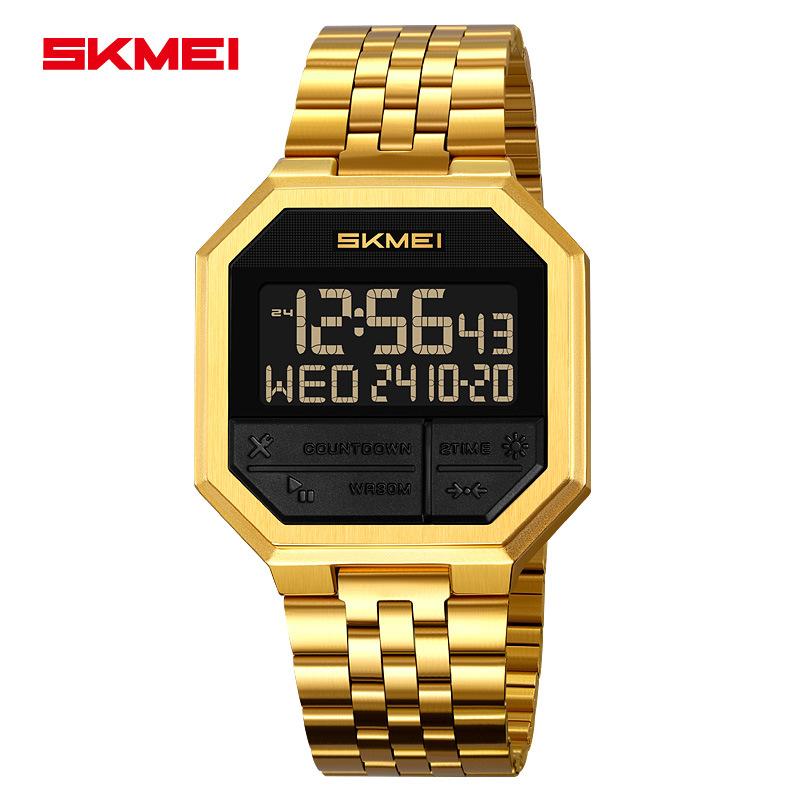 New multi-functional small square electronic watch men's business watch luminous waterproof electronic watch