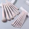 A Light Pink 13 Makeup Brush Set, A Full Set of Soft Hair Loose Powder Eyeshadow Foundation Brushes In Stock.