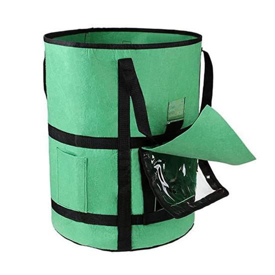 7/10 Gallonen Pflanzbeutel Sichtbares Design Atmungsaktiv Einfach zu Verwenden Vliesstoff Garten Pflanzbeutel mit Seitentasche zur Werkzeugaufbewahrung Gartenzubehör