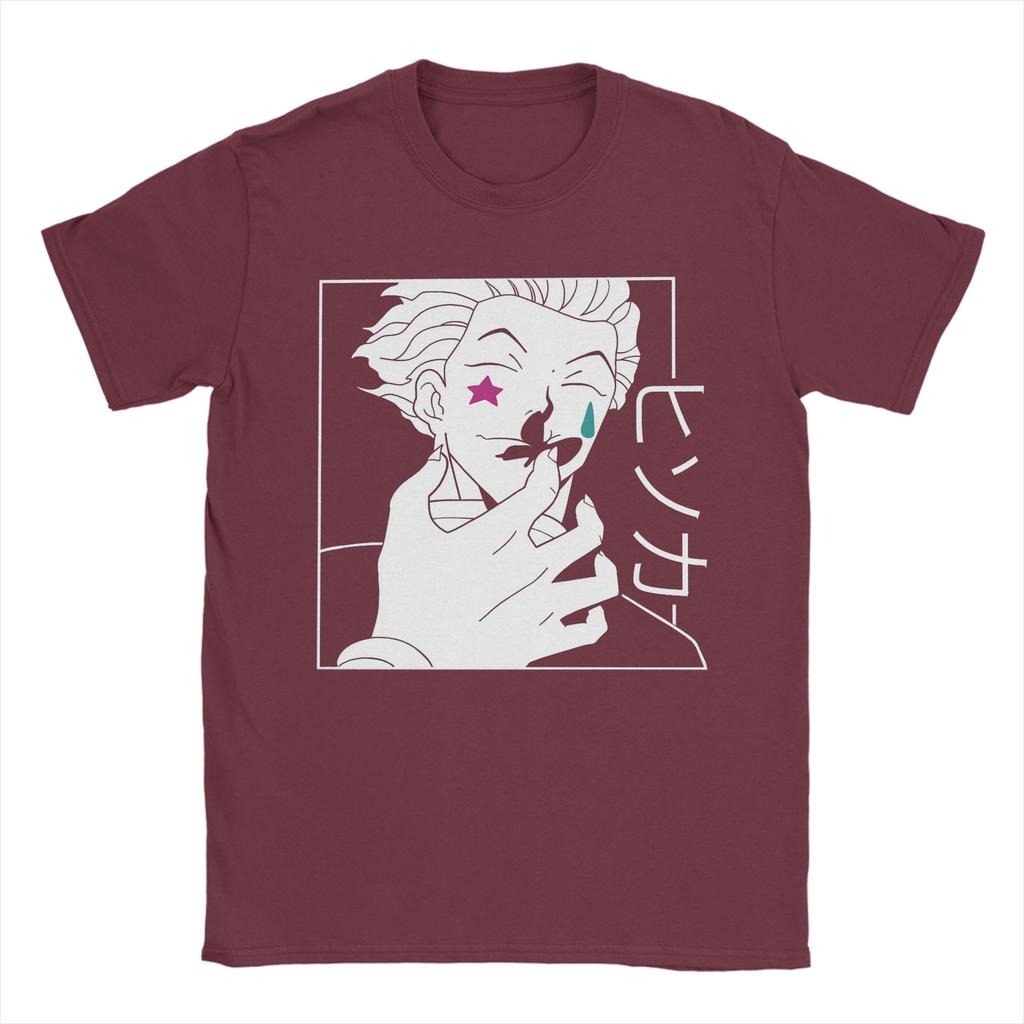 Unisexs Tshirts Hisoka Morow Hunter X Hunter Vintage Pure Cotton Tees Short Sleeve Anime Unisexga T Shirt Clothing 4xl 5xl 6xl