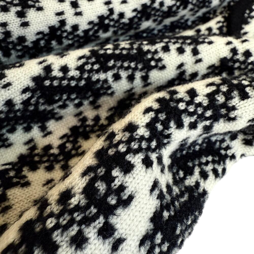 CHANEL P24448V01744 fringe wool skirt white wool Used