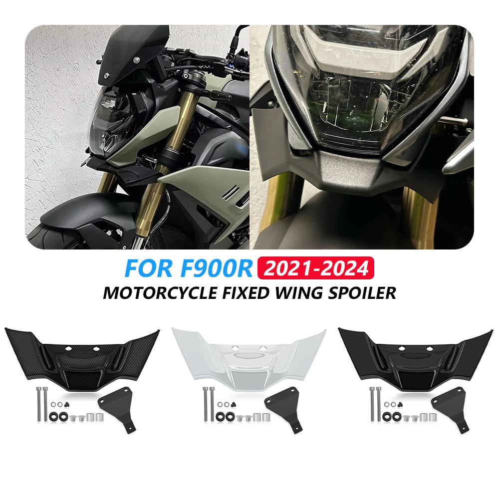 Motorcycle Wing Spoiler For BMW F900R 2024 F 900 R 2021 2022 2023 Aerodynamic Naked Winglet Deflector Downforce Spoilers Kit