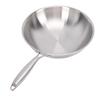 Wok with Handle 304 Stainless Steel Nonstick Stir Fry Pan Wok Cookware for Induction Electric Gas All Stove