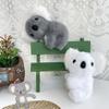 Cute Koala Plush Doll Girl Heart Cute Student Bag Pendant Keychain Children Gift
