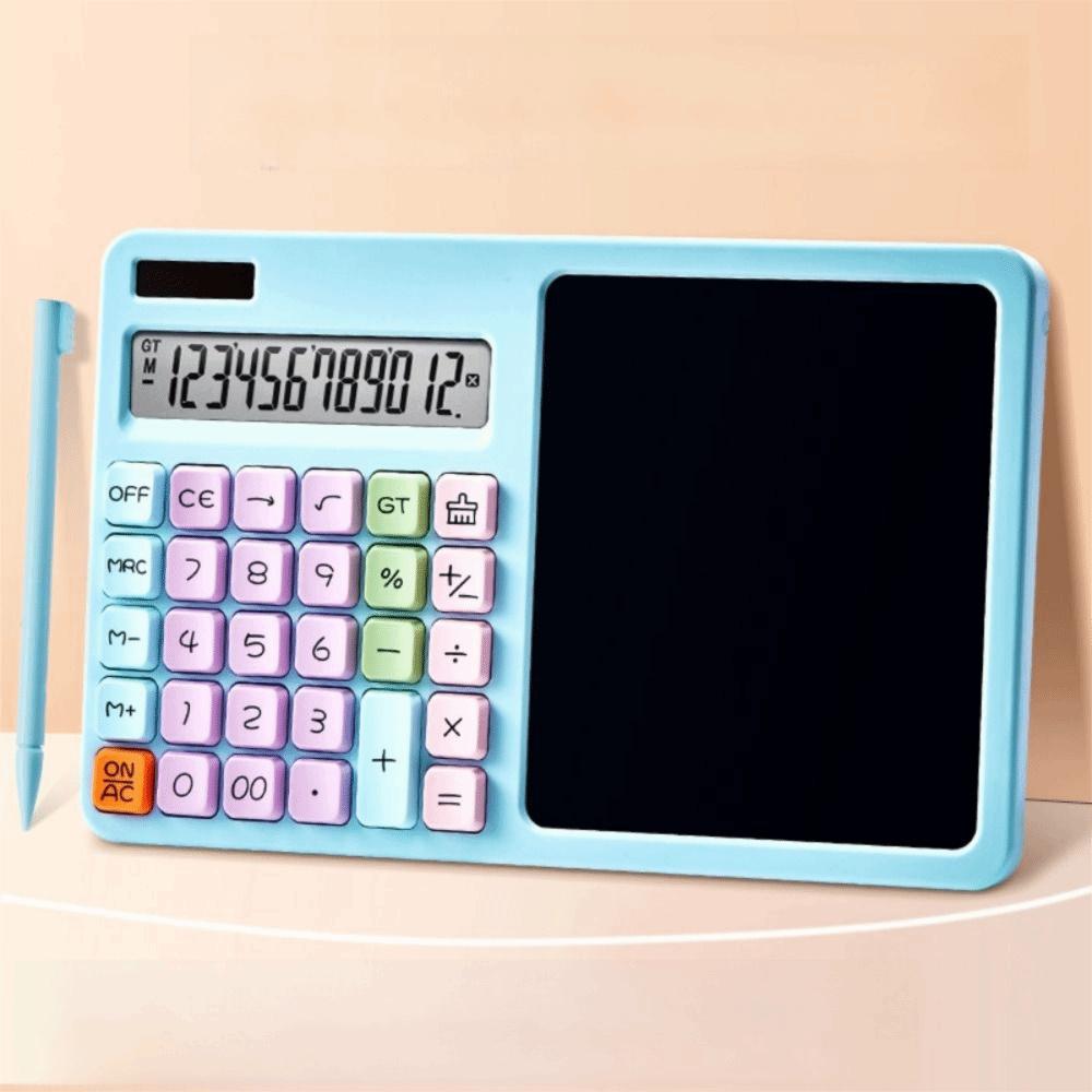 Solar Powered Calculator with Writing Board Handwriting Board Calculator  Financial Accounting