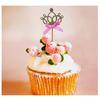 Gold Glitter Princess Picks for Party Decor