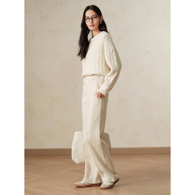 Annac Women's Relaxed Fit Knit Straight Leg Trousers