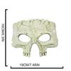 Kreative Halbgesichts-Halloween-Maske Party-Requisiten PU-Schaumstoff Halloween-Totenkopfmaske Cosplay-Zubehör Skelettmaske Damen