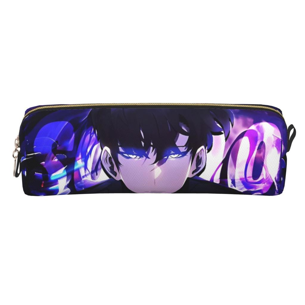 Creative S-Solo L-Leveling Anime Pencil Cases Pencilcases Pen for Student Big Capacity Bag Students School Gift Stationery