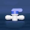 Fit 6.35mm Tube X Male Female Thread 1/2" BSP POM Quick Fitting Connector For Aquarium RO Water Filter Reverse Osmosis System
