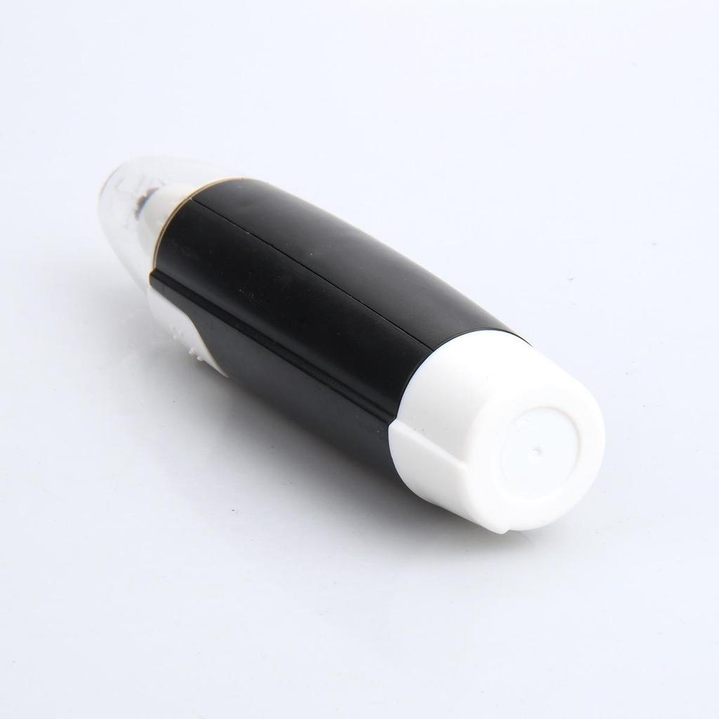Portable Electric Nose & Ear Hair Trimmer for Men and Women - Black, No Paint.