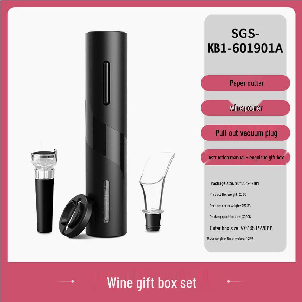 Premium Automatic Electric Wine Opener with High-End Base - Gift Set