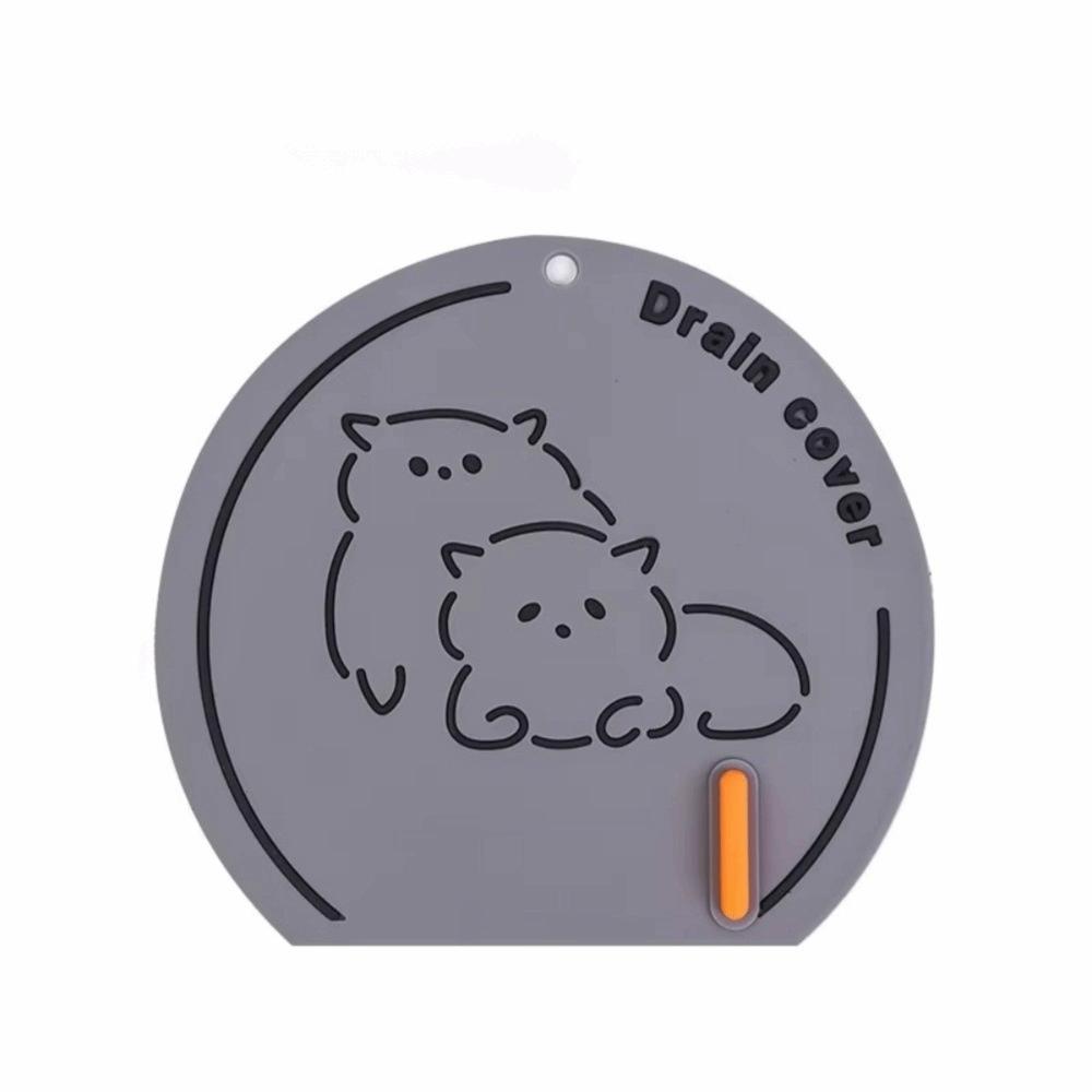 Reusable Silicone Sewer Floor Drain Cover Anti Odor Anti-skid Bathroom Sink Covers Anti-blocking Drain Mat Bathroom
