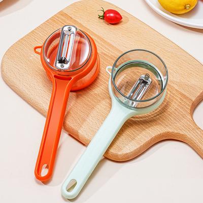 Stainless Steel Blade Peeler with Storage Box Multifunctional Peeler for Vegetables