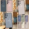 Personalise Name Initials  Pastel Phone Case For Samsung Galaxy S22 S23 S21 Ultra S20 FE S8 S9 S10 Plus Note 10 20 Ultra Cover