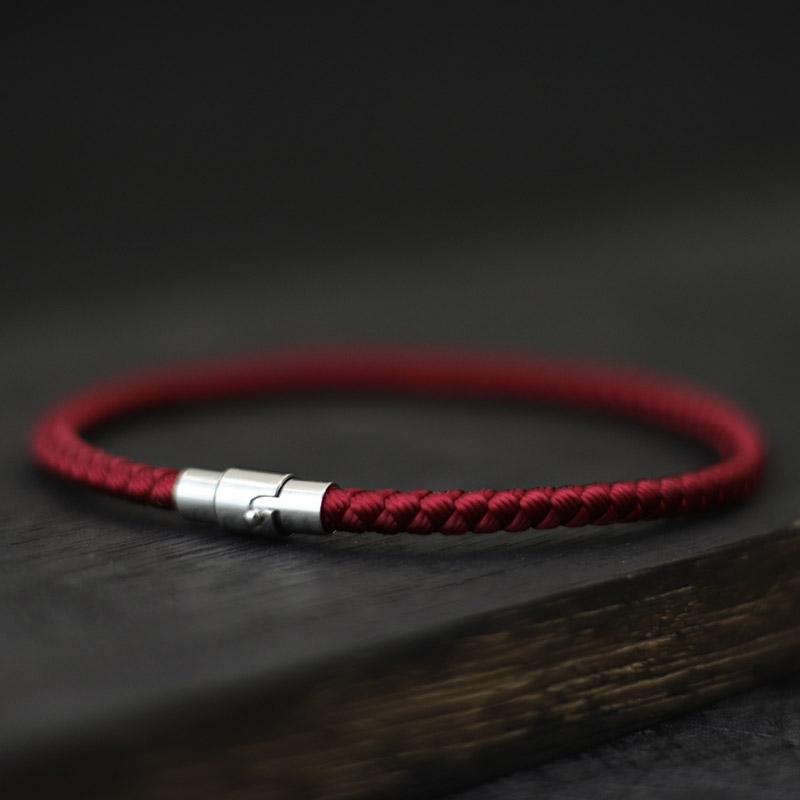 Simple Style Keel Rope Bracelet Unisex Magentic Clasp Lucky Red Thread Braslet Friendship Jewelry Beach Accessories Gift Joias