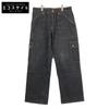 [Domestically Authorized] Button Fly Denim Cargo Pants/ Bottoms blackUsed