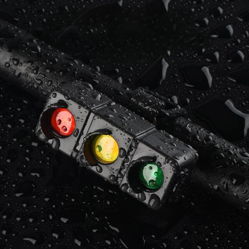 1Pc Bicycle Tail Light Night Usb Charging Outdoor Led Safety Warning Light Riding Mountain Bike Three-color Rear Light