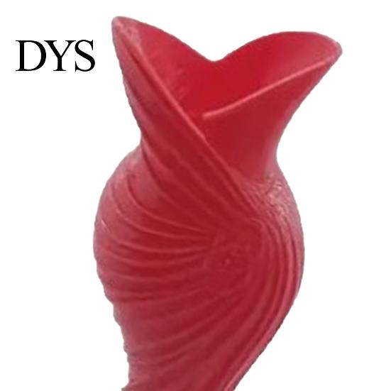 Home Decor Vase 2Pcs 3D Printed Fishtail Dress Decorative Flower Holder Office Indoor Plant Living Room Bedroom Table Shelf Gift for Housewarming
