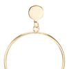 1 Pair Drop Earrings for Women, Large Circle Draped Style Earrings, Small Face Enhancing Earrings for Daily Wear Casual Commuting
