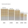 50/100Pcs Titanium-Coated Twist Drill Bit Set 1-3Mm Small Drill Bit Electric Drill Drilling Set Woodworking