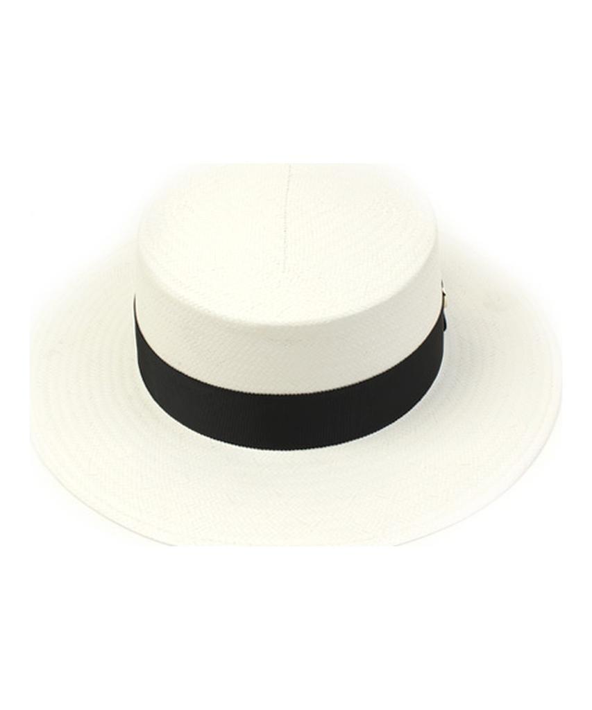 Yunibeosyeolkemiseuteuli White Flat Long Panama Hat Gd Panama Hat