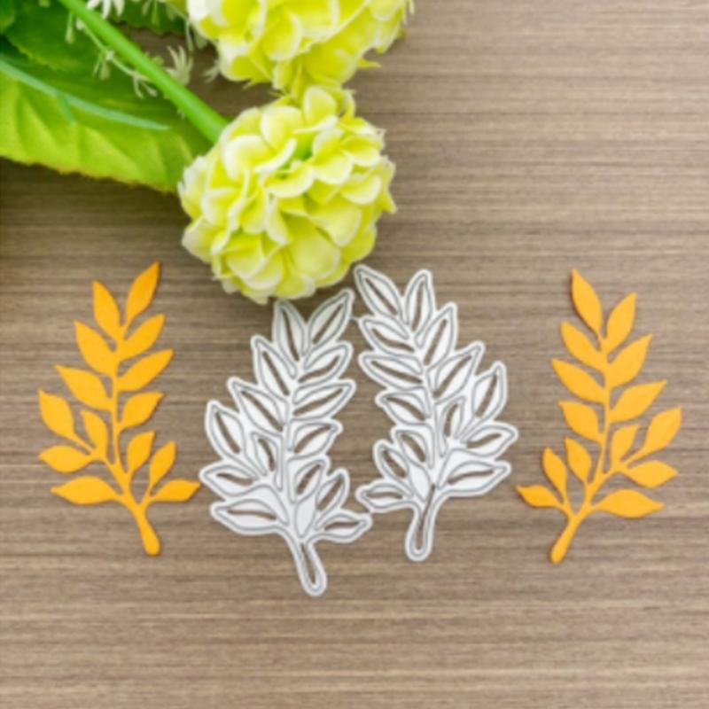 Carbon Steel Leaves Die Cuts, Birthday Leaves Stencils, Birthday Cards Cutting Dies for Scrapbooking Paper Card