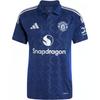 Manchester United SS24 Módní Logo Polo Tričko s Krátkým Rukávem Hostující Fotbalový Dres Pánské Topy Noční Indigo IU1390