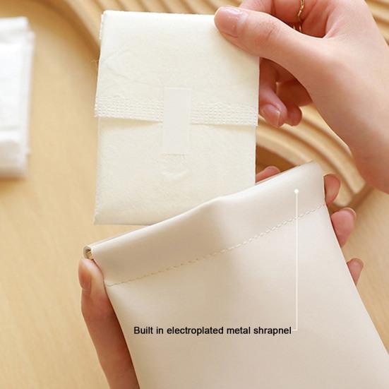 Mini geantă cosmetică din piele artificială, impermeabilă, elegantă, cu închidere magnetică, portabilă, multifuncțională, pentru femei, ruj, machiaj