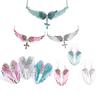 Collana con Ali d'Angelo e Ciondolo a Croce per Donna Moda