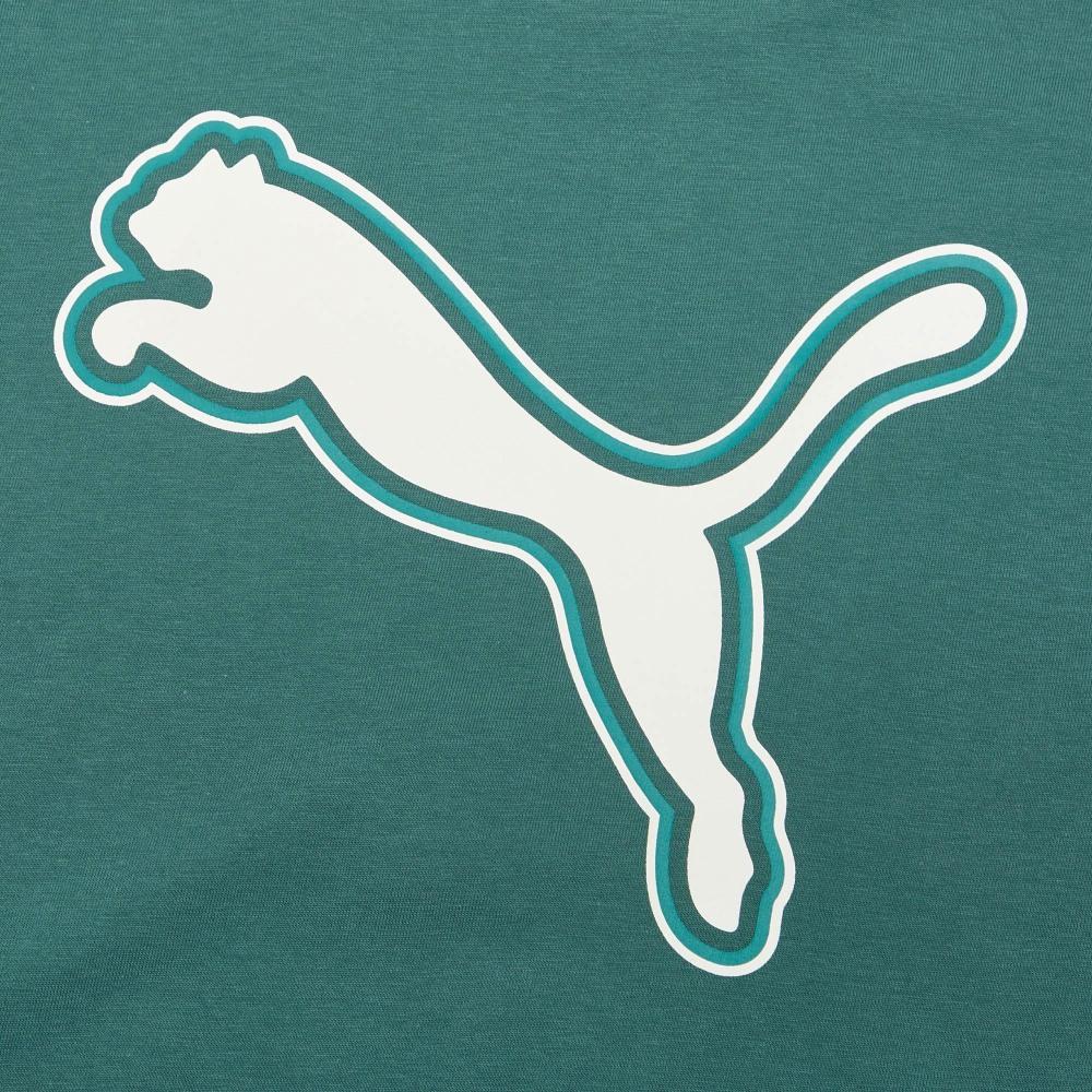 Puma Casual Sports T-Shirt Women Tops Green 845871-45