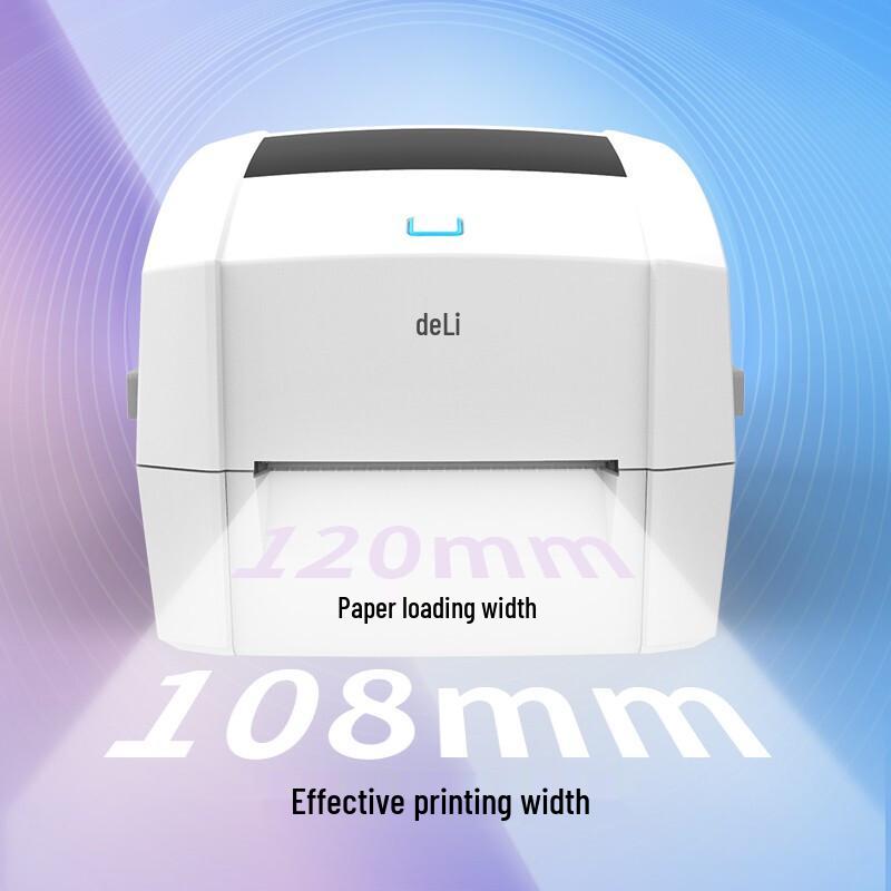 Deli DL-888D USB Thermal Label Printer CN plug (adapter included)
