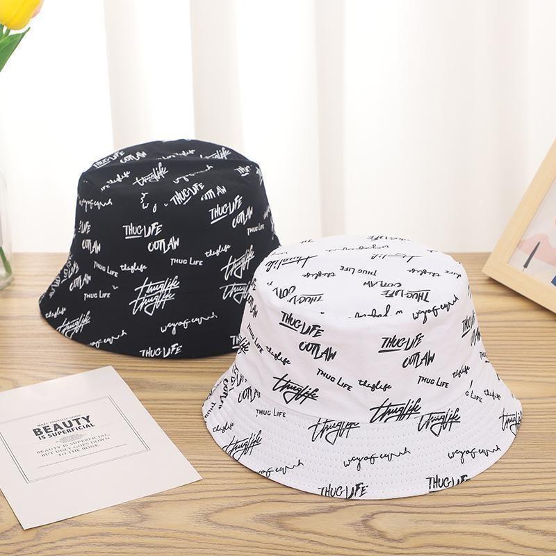 Reversible Hat Fisherman Sun Protection Breathable Cotton Cap Fashion Outdoor
