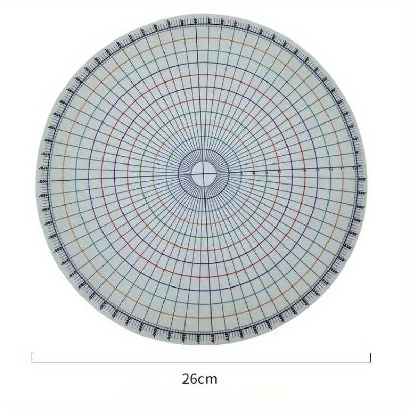 26cm Pottery Round Divider Circular Equal Parts Card Divider Ruler DIY Ceramic Underglaze Painted Auxiliary Pad Painting New Bronze