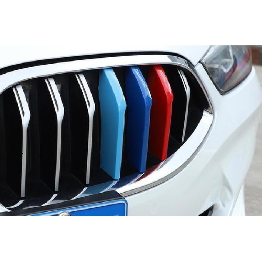 For BMW 8Series 19-22 M-Color Car Front Grille Strip Ert Trims Stickers Cover