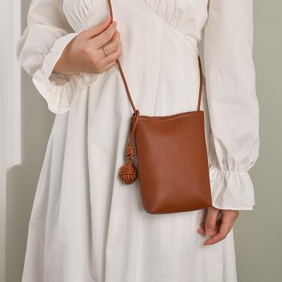 Mobile Phone Bag with Niche Texture Mini Small Bag for Women New Simple Casual Korean Fashion Versatile Crossbody Bag