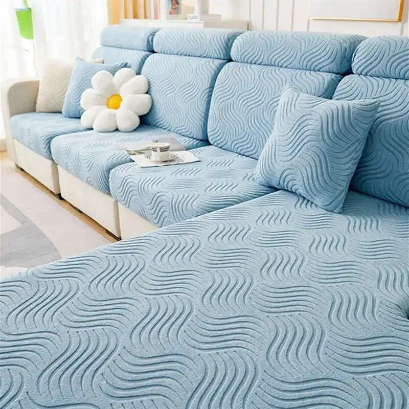 Nordic Simple Design Sofa-Matratze All-Inclusive rutschfeste Couch-Schonbezüge Chaise Lounge Staubdichter Bezug