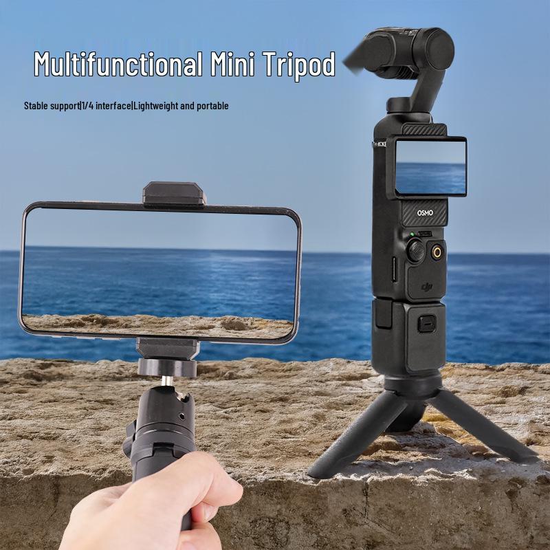 Portable Thick Handle Tripod Base for DJI Pocket 3 Action Camera
