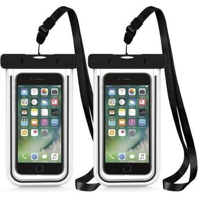 Waterproof Pouches - Juce - Universal - Compatible iPhone/Samsung - Black - Flexible