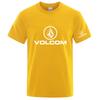 Volcom 2025 New Unisexs Quick Dry Ordinary Designer Thin Short Sleeve Sport T Shirt Fitness Breathable Versatile Tops