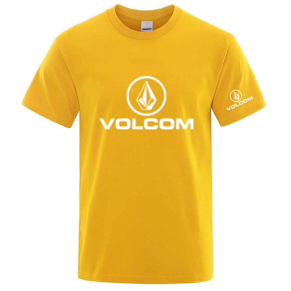 Volcom 2025 New Unisexs Quick Dry Ordinary Designer Thin Short Sleeve Sport T Shirt Fitness Breathable Versatile Tops