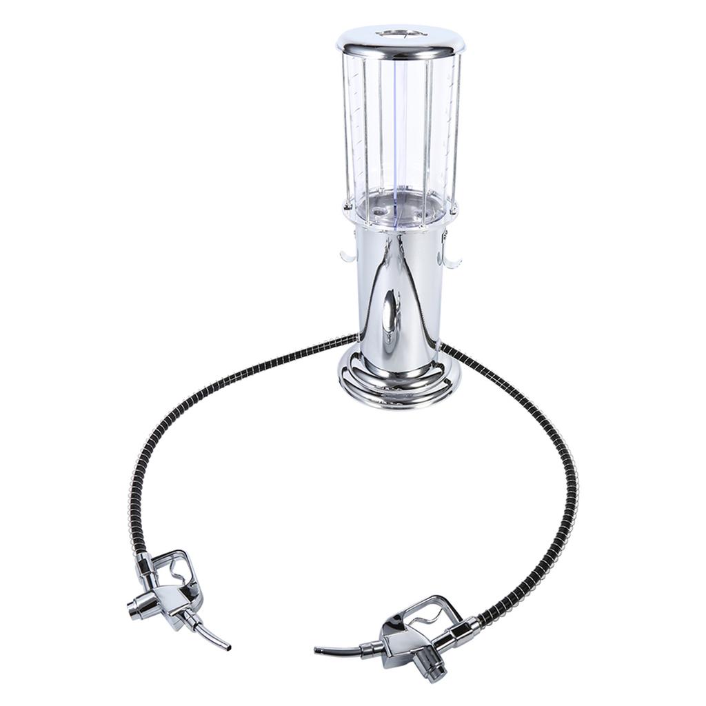 Bar Metal Double   Gas Pump Nozzle Beer Wine Liquor Dispenser Soda Beverage Pourer