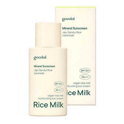 Vegan Rice Milk Moisture Sun Cream SPF50+ PA++++ Hydrating Sunscreen 50ml