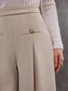 European High Waist Casual Wide-Leg Pants for Women - Elegant and Stylish