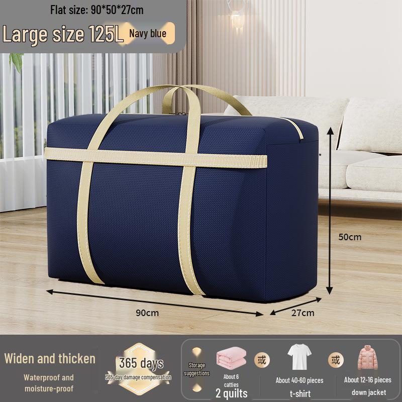 Extra Large Capacity Woven Storage Bag for Quilts and Clothes