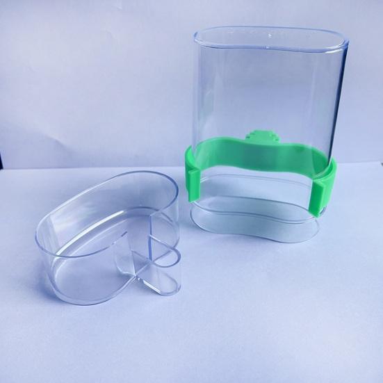 Automatisk fuglevanndispenser Fugledrikkemater Gjennomsiktig fuglebur vannfontene for Budgie Cockatiel Lovebird Canary Finch