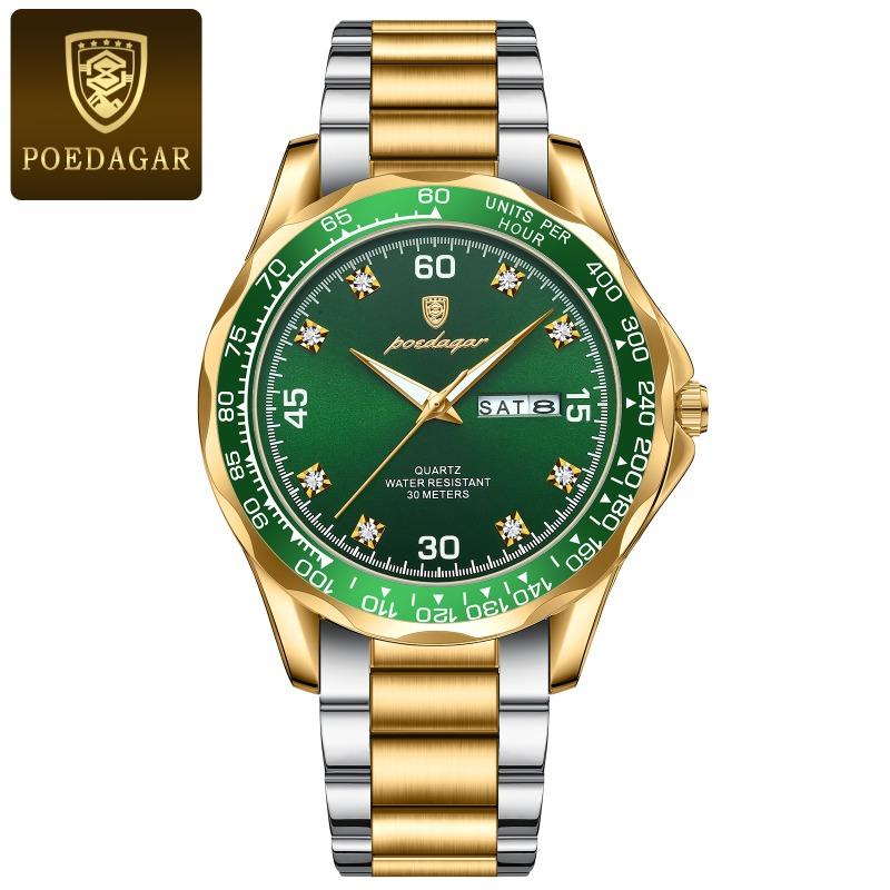 Top Brand Luxury Men's Watch New Waterproof Steel Band Quartz Waterproof Luminous Wrist Watch