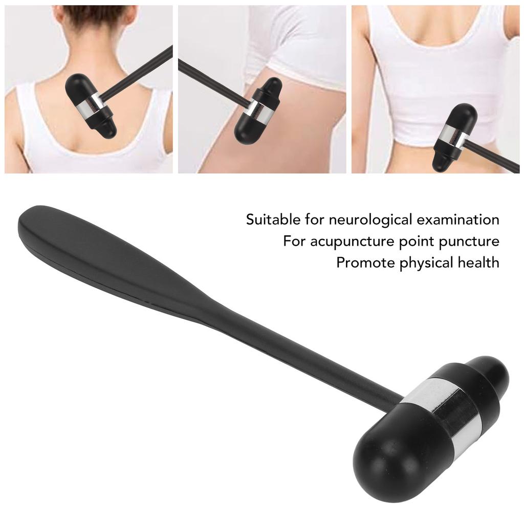 Neurological Examination Reflex Hammer Massage T Shape Silicone Head Percussion Reflex Hammer with Pointed Tip Handle