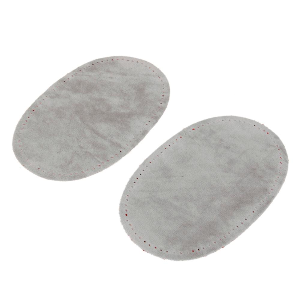 4 pièces Oval Daim Cuir de Vache Coude Genou Patch Velours Thermocollant Patches pour Réparation Pull Vêtement Sac Jean Vêtement Accessoires de Couture